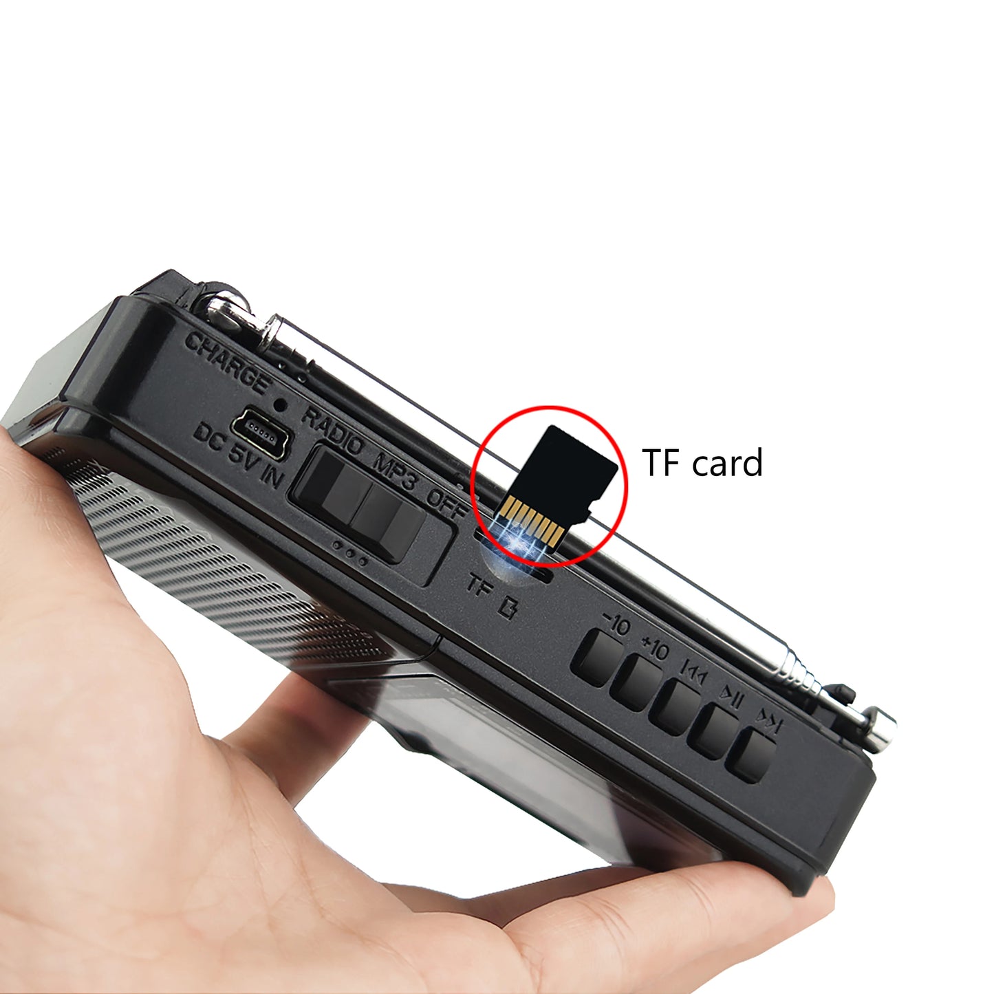 Radio Portátil AM/FM/SW con MP3, Bluetooth y USB