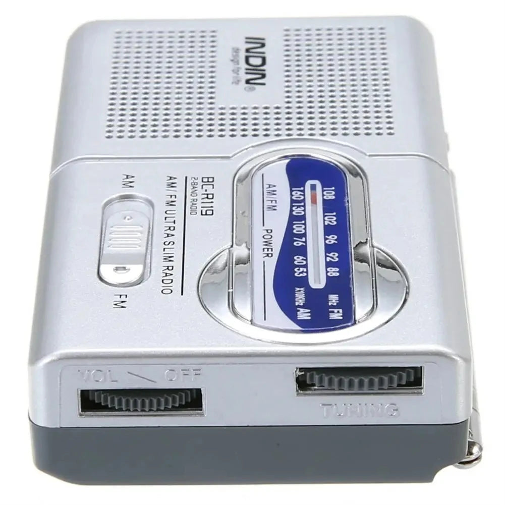 Radio Portátil AM/FM a Pilas con Altavoz